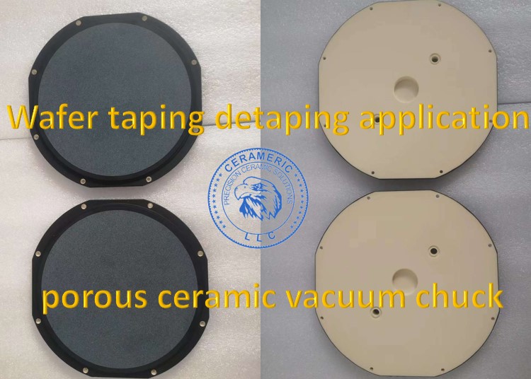 Wafer Taping and Detaping Porous Chuck