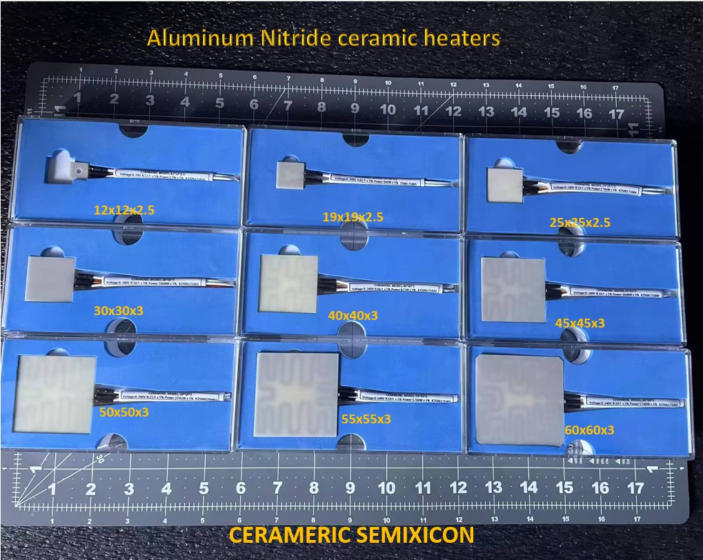 Aluminum nitride ceramic heater
