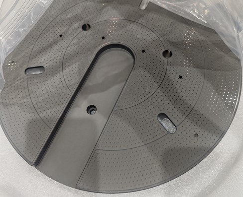 SiSiC SSiC Ceramic Pin Chuck for Lithographic,Metrology, Hybrid Bonding Etc