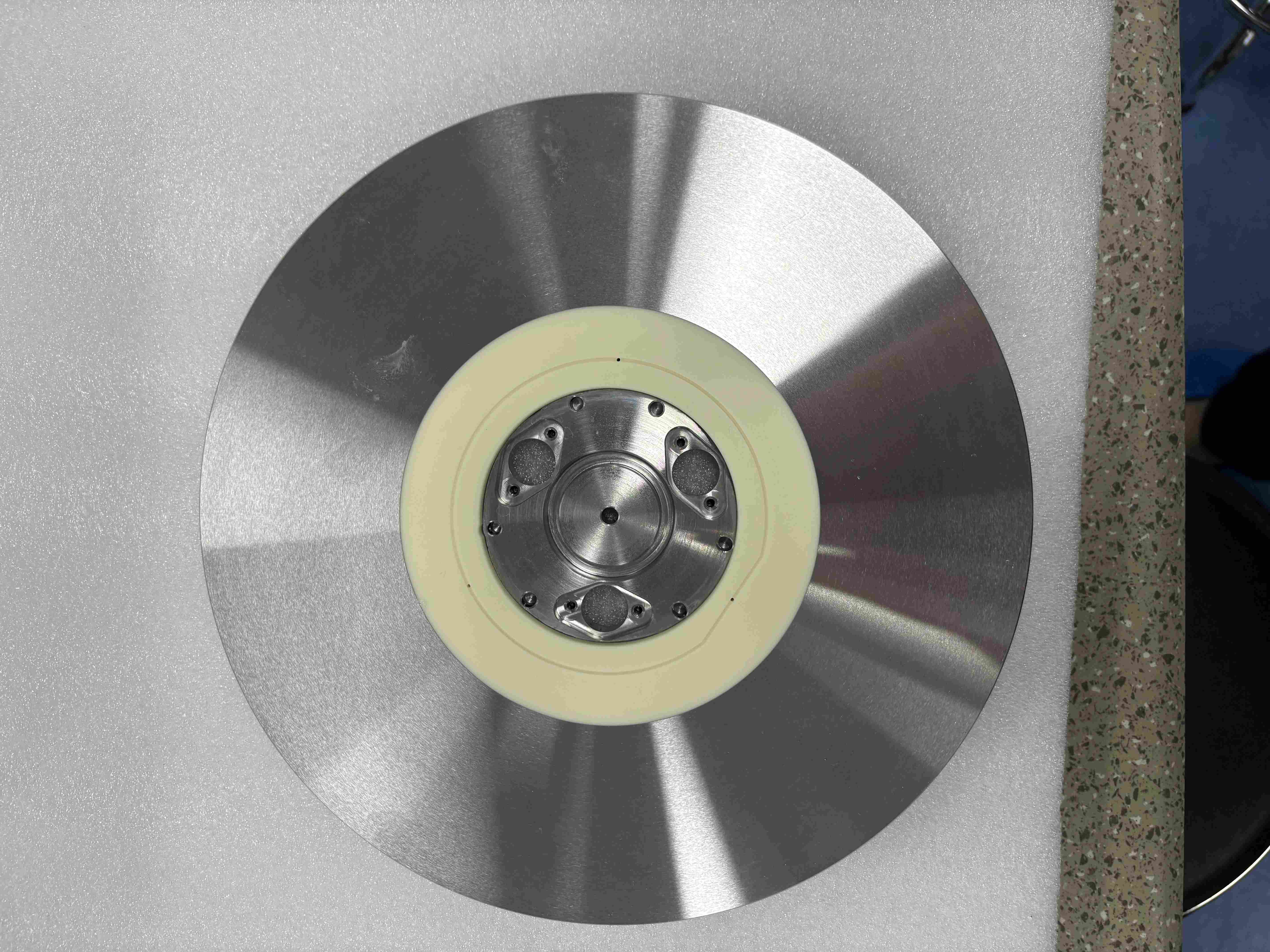 Diamond pad embedded ceramic wafer chuck