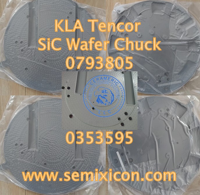 KLA Tencor Wafer Chuck 0793805 0353595 SiC Pin Chuck.jpg